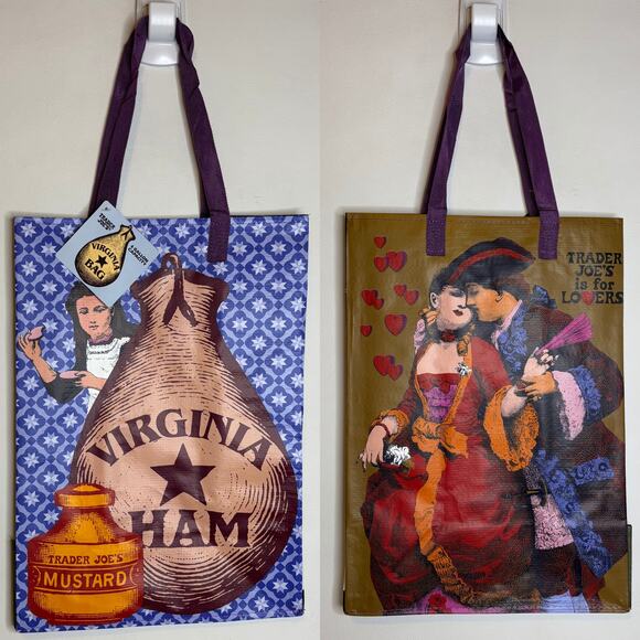 Trader Joe’s Virginia is for Lovers VA State Food Tote Bag Eco Reusable Shopper - Picture 1 of 10